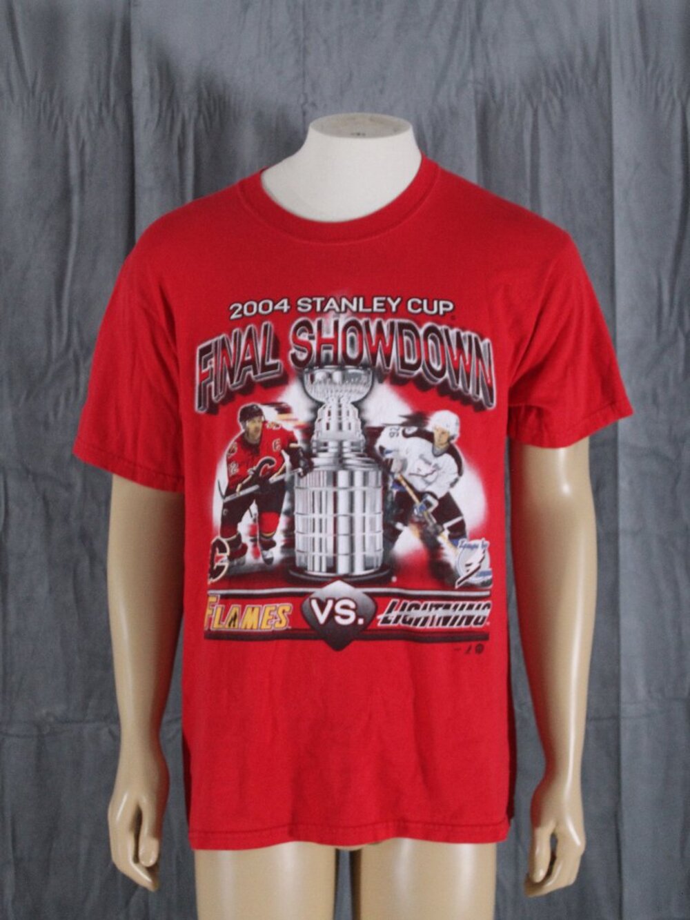NHL Stanley Cup Shirt (Retro) - 2004 Stanley Cup Showdown by Puma - Mens Medium
